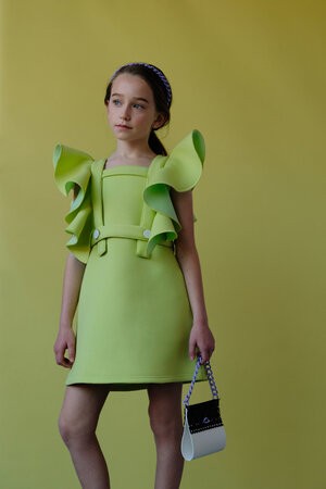 فستان فوشي اطفال - ملابس اطفال - فساتين - بيكابو