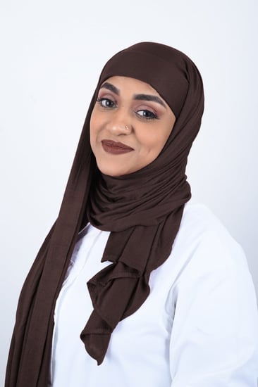 حجاب قطن ربط كويتي