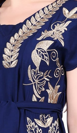 جلابية عصرية تطريز كمبيوتر