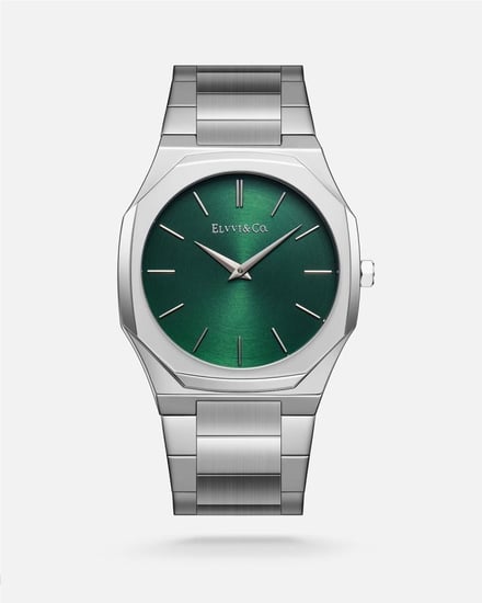 ساعة رجالية ستيل كلاسيك بلون فضي