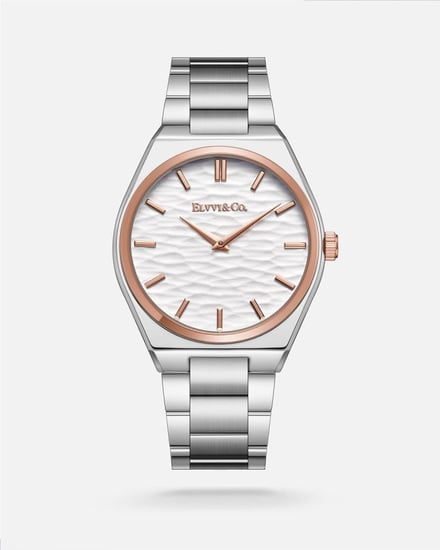 ساعة رجالية ستيل باللون الفضي