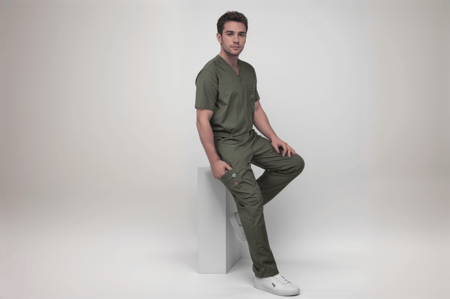Scrub Lion's den - Dark Green