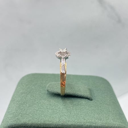 خاتم الماس حديث بوزن 0.36 قيراط