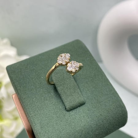 خاتم الماس تصميم كلاسيكي بوزن 0.42 قيراط