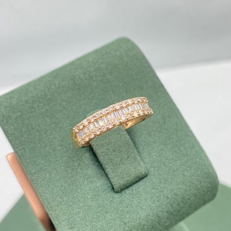 خاتم الماس حديث بوزن 0.46 قيراط