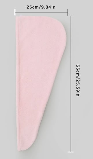 مناشف شعر من المايكروفايبر – لون وردي