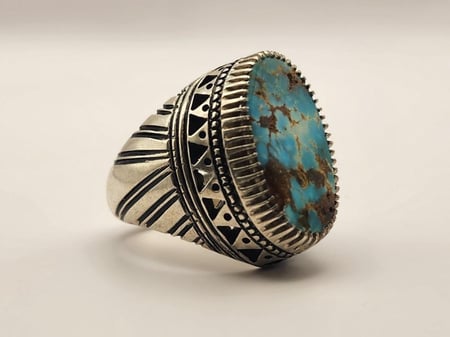 خاتم فيروز نيشابوري صياغه عباس مقاس 24