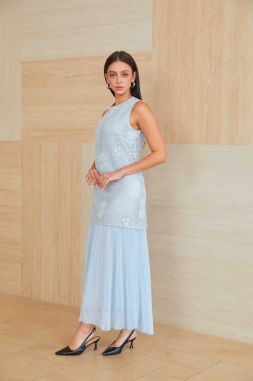 فستان سماوي ماكسي