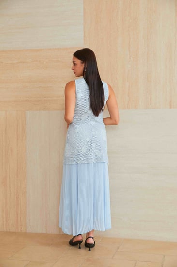 فستان سماوي ماكسي