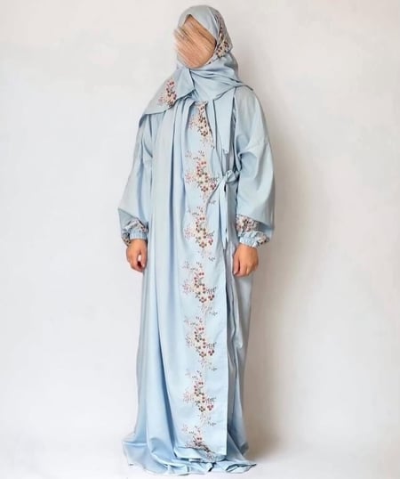 شرشف صلاه عنابي مطرز