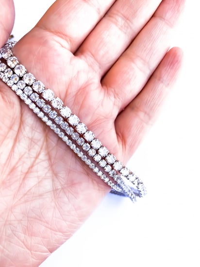 Silver Crystal Necklace