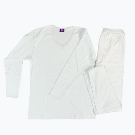 دروش بيجاما نسائي كم طويل ابيض