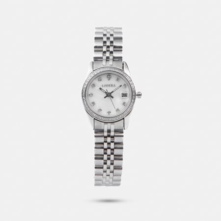 ساعة نسائية ستيل باللون الفضي