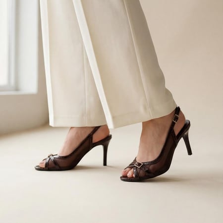 كعب كاجوال تُل بألوان مختلفة