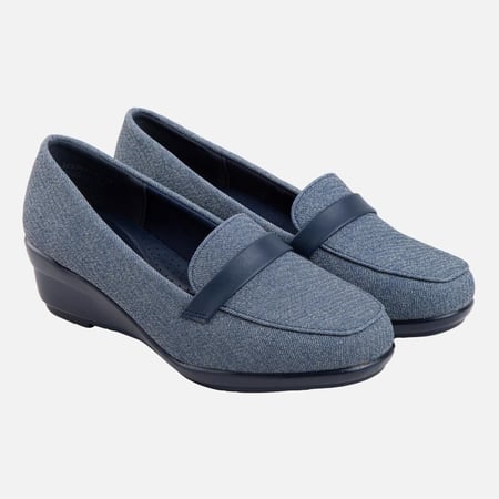 حذاء لوفر بكعب مريح و يومي بالوان مختلفة