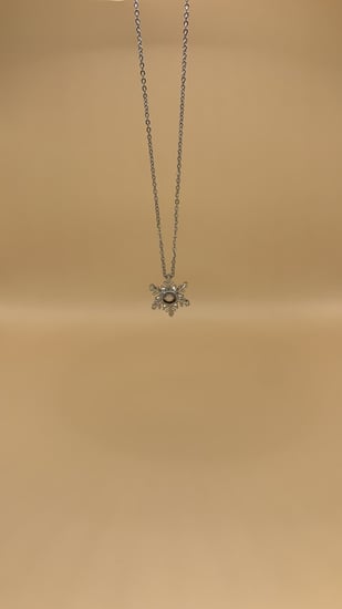 سلسال الصورة السرية على شكل حبات الثلج