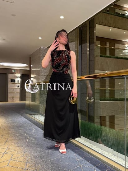 فستان سهرة ناعم انيق