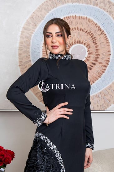 فستان سهرة اسود فخم