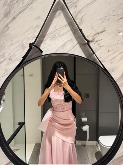 فستان سهرة ثلاثة الوان