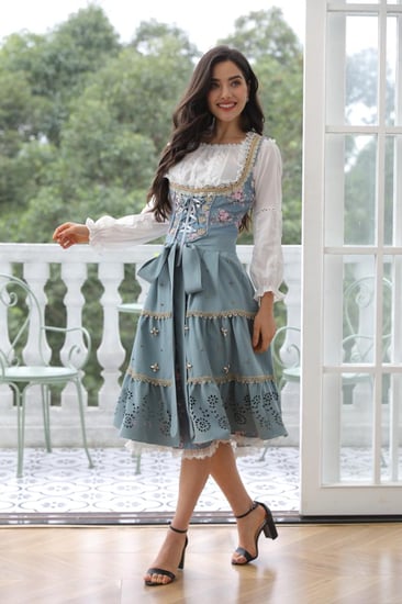 فستان نسائي ميد ثلاث قطع راقي