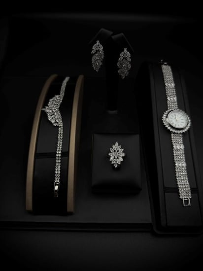 طقم اكسسوار زركون فاخر