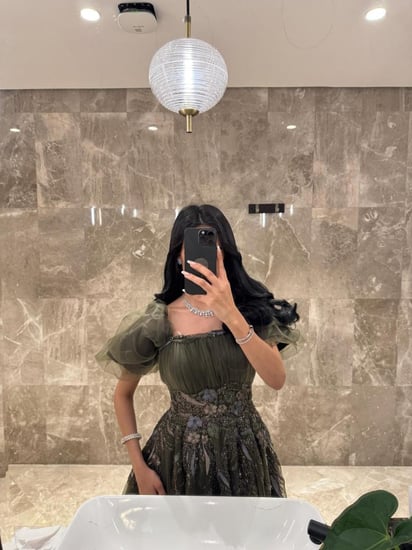 فستان سهره تل مطرز