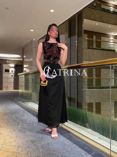 فستان سهرة ناعم انيق