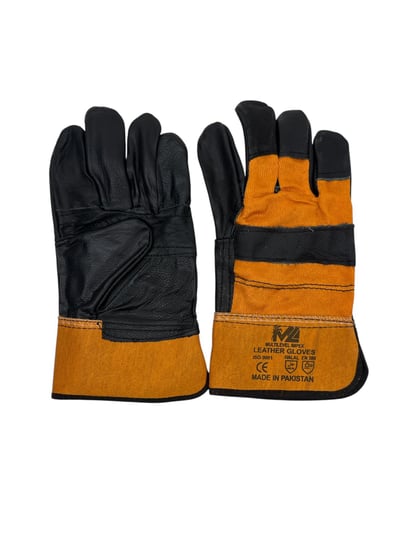 كفوف زجاج برتقالي ثقيل