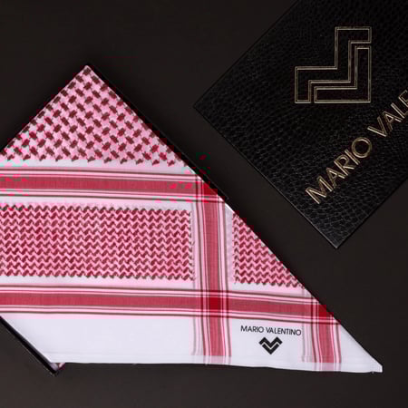 شماغ ماريو فالنتينو احمر MARIO VALENTINO SVBR15