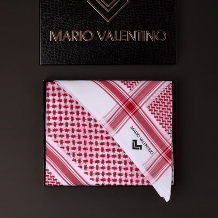 شماغ ماريو فالنتينو احمر MARIO VALENTINO SVBR15