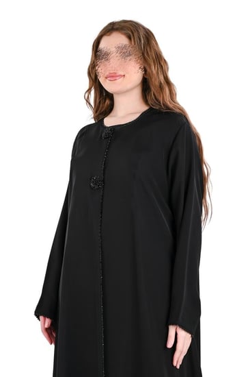 عباية كلوش بتطريز يدوي ناعم