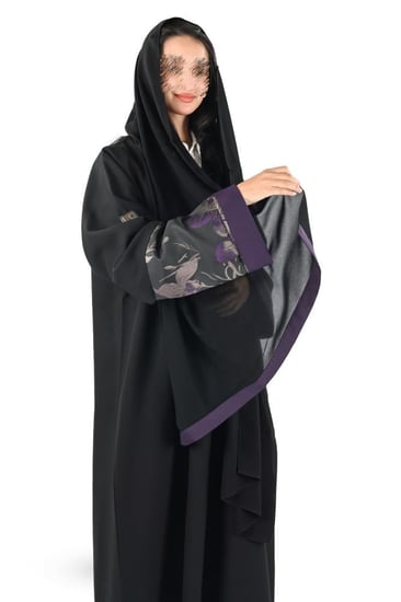 عباية كريب مع جكار