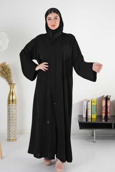 عباية ملكي سادة بكم مربع