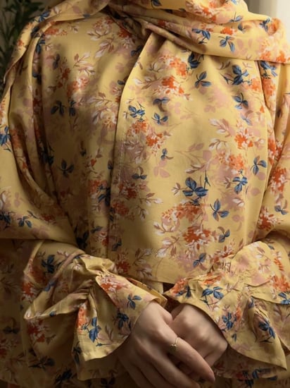 شرشف صلاة اصفر - سحاب