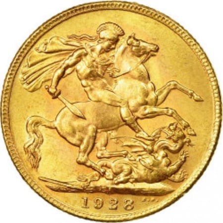 سعر جنيه ذهب جورج انجليزي 8 جرام عيار 21 قيراط للبيع