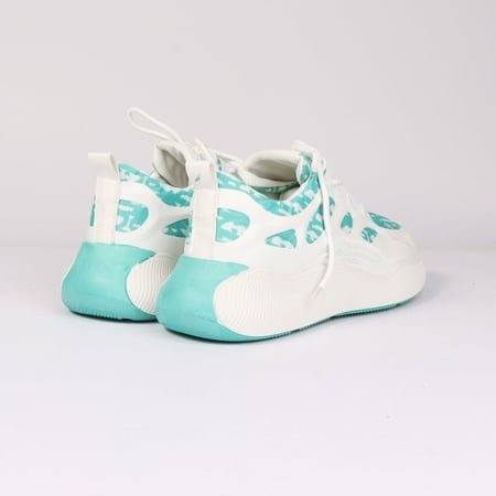 حذاء رياضي رجالي ابيض و سماوي