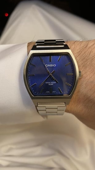 ساعة كاسيو -  كحلي