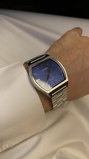 ساعة كاسيو -  كحلي