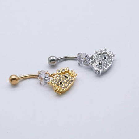 زمام-بيرسنج سرّة مرصّع  بالكريستالات