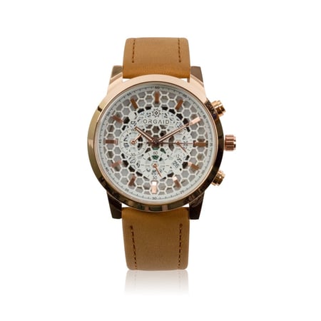 ساعة رجالية بني كاجول