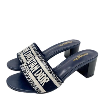حذاء ديور ازرق كحلي -  Dior Women Sandal BLUE