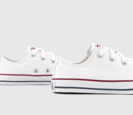 كونفرس converse All Star Low Youth Trainers Optical White