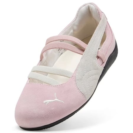 بوما باليت وردي ابيض (سوبر ماستر) puma ballet sneakers