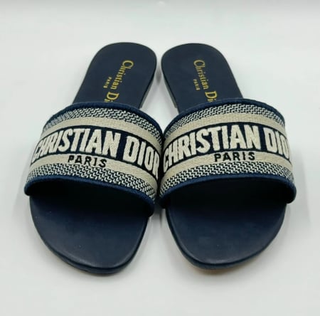 حذاء ديور ازرق كحلي - Dior Women Sandal BLUE