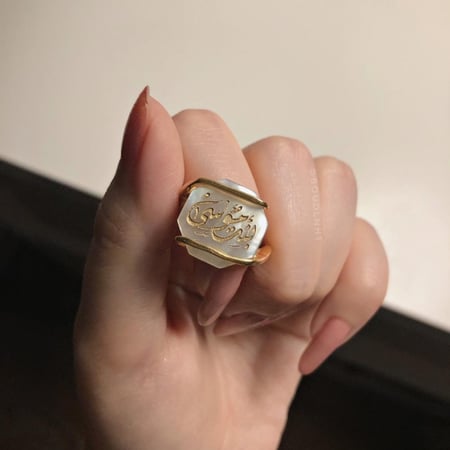 خاتم ملكي فضه ايطالي عيار 925