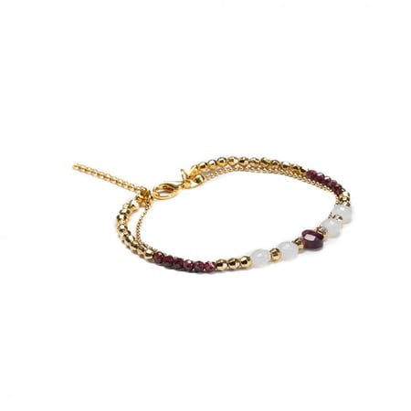 خلخال حجر غرانات و روز كوارتز