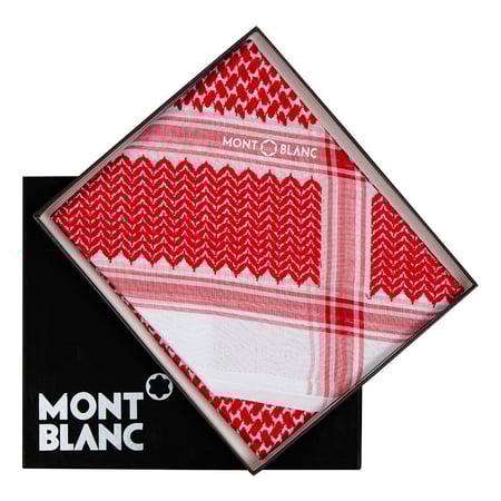 شماغ مونت بلانك احمر غامق - اشمغة انجليزية - قولد للأشمغة