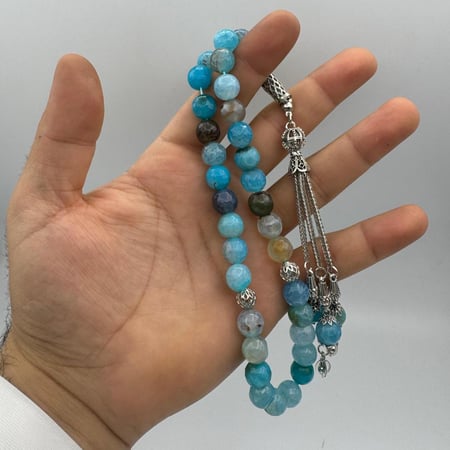 سبحة من حجر العقيق البرازيلي