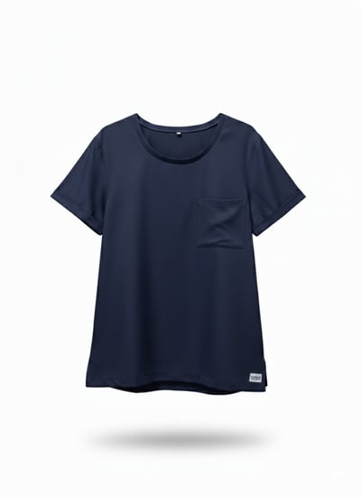 طقم سكراب ب قصه دائريه لون كحلي | Navy