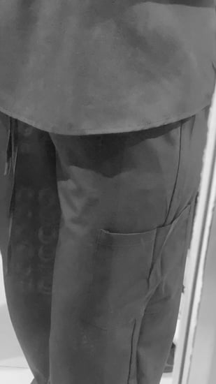 طقم سكراب لون اسود - Black